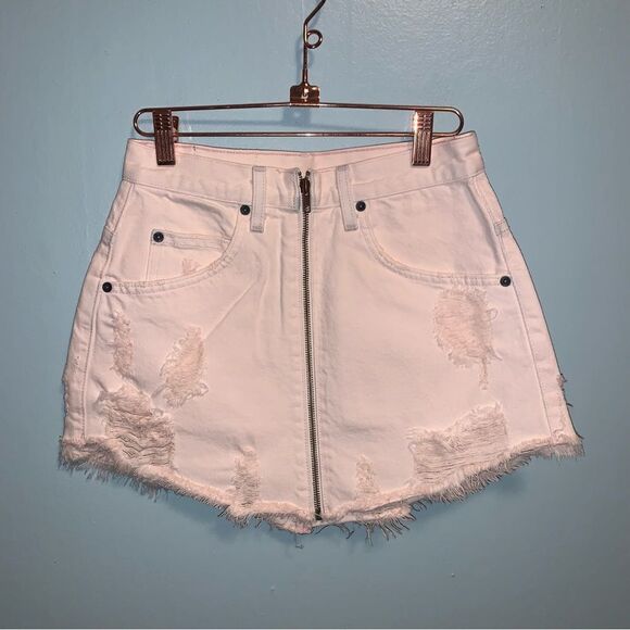 CARMAR Pink Denim Skirt size 26 - Picture 1 of 6